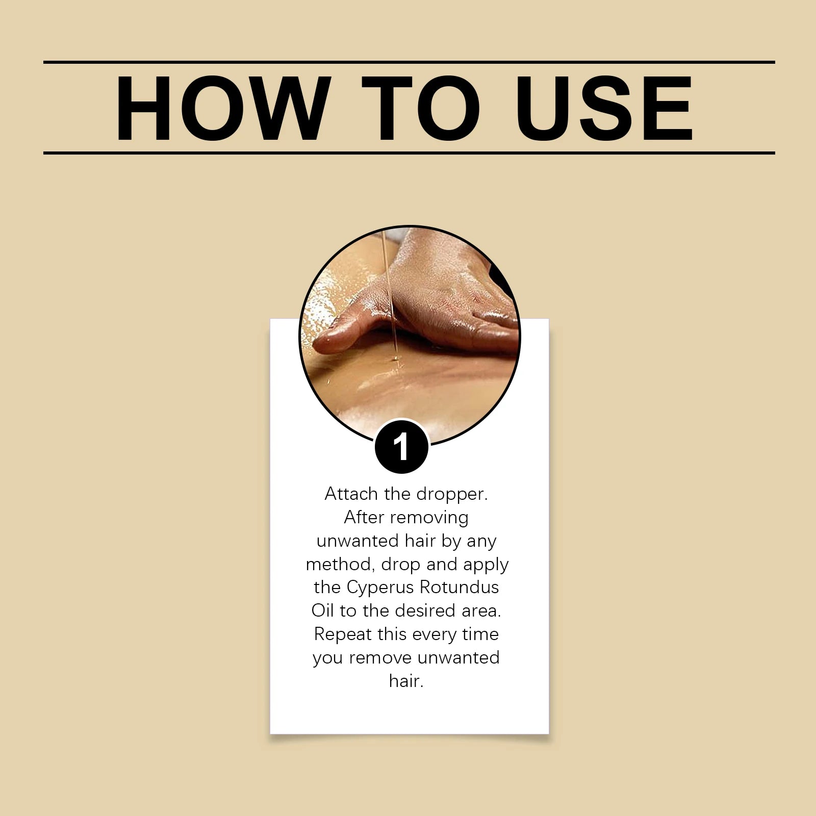 Nuivea's Organic Cyperus Rotundus Hair Removal Body Oil– 60ml