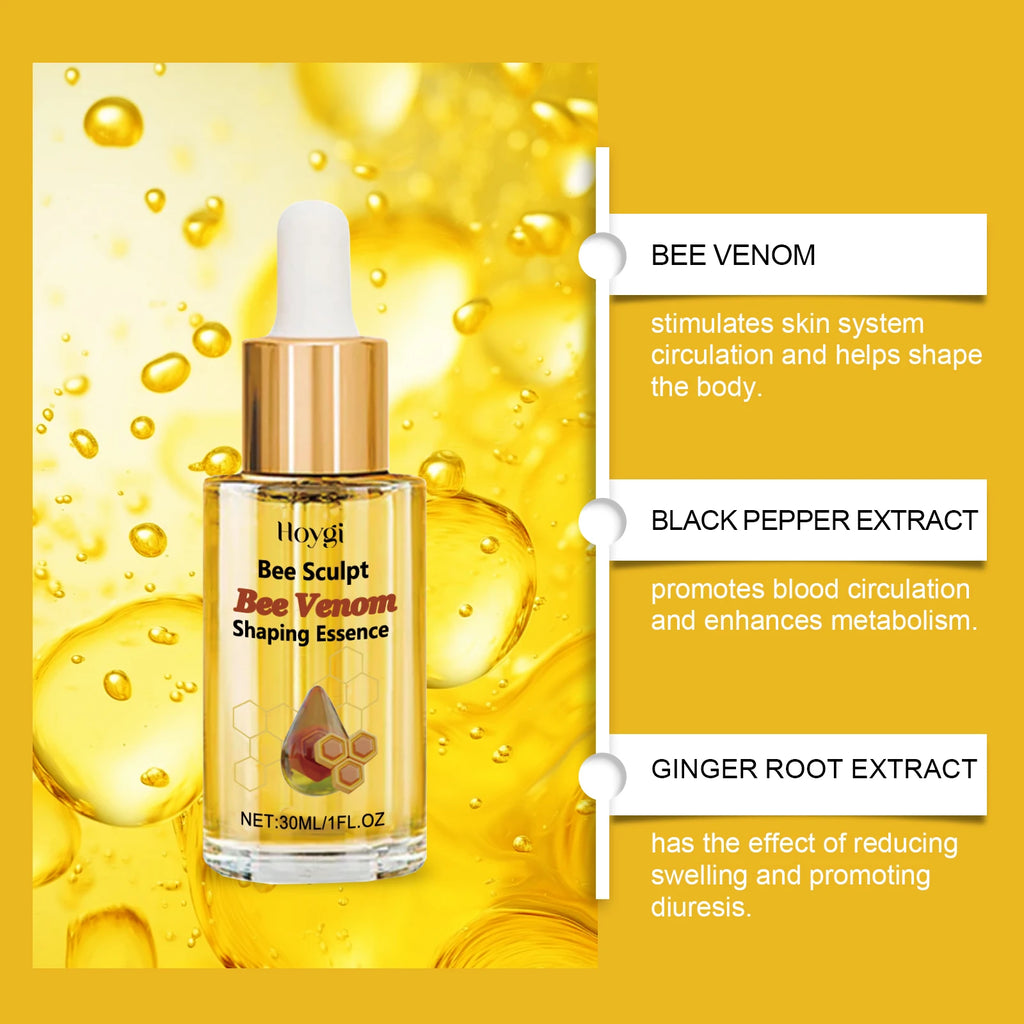 Nuivea Bee Venom Shaping Oil – Firming, Anti-Cellulite & Fat-Burning Body Contouring Massage Oil | 30ml
