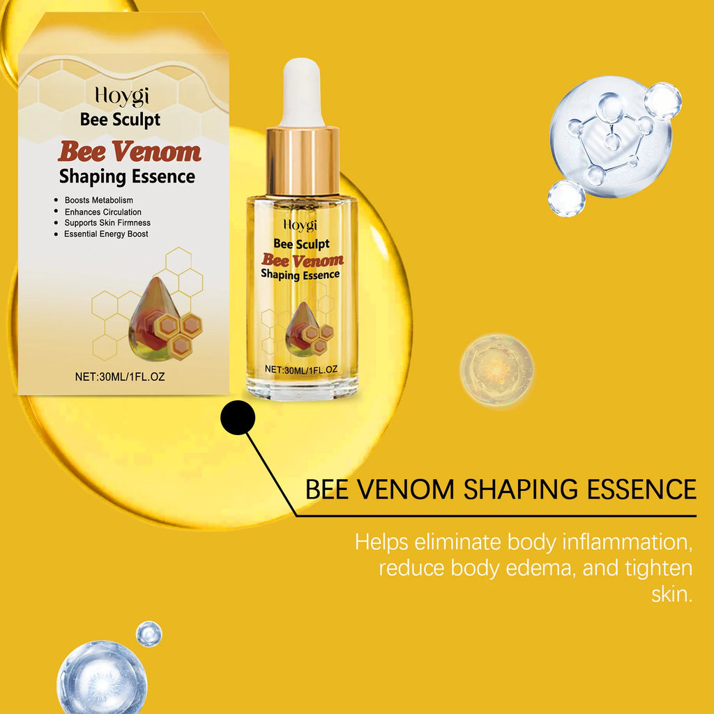 Nuivea Bee Venom Shaping Oil – Firming, Anti-Cellulite & Fat-Burning Body Contouring Massage Oil | 30ml