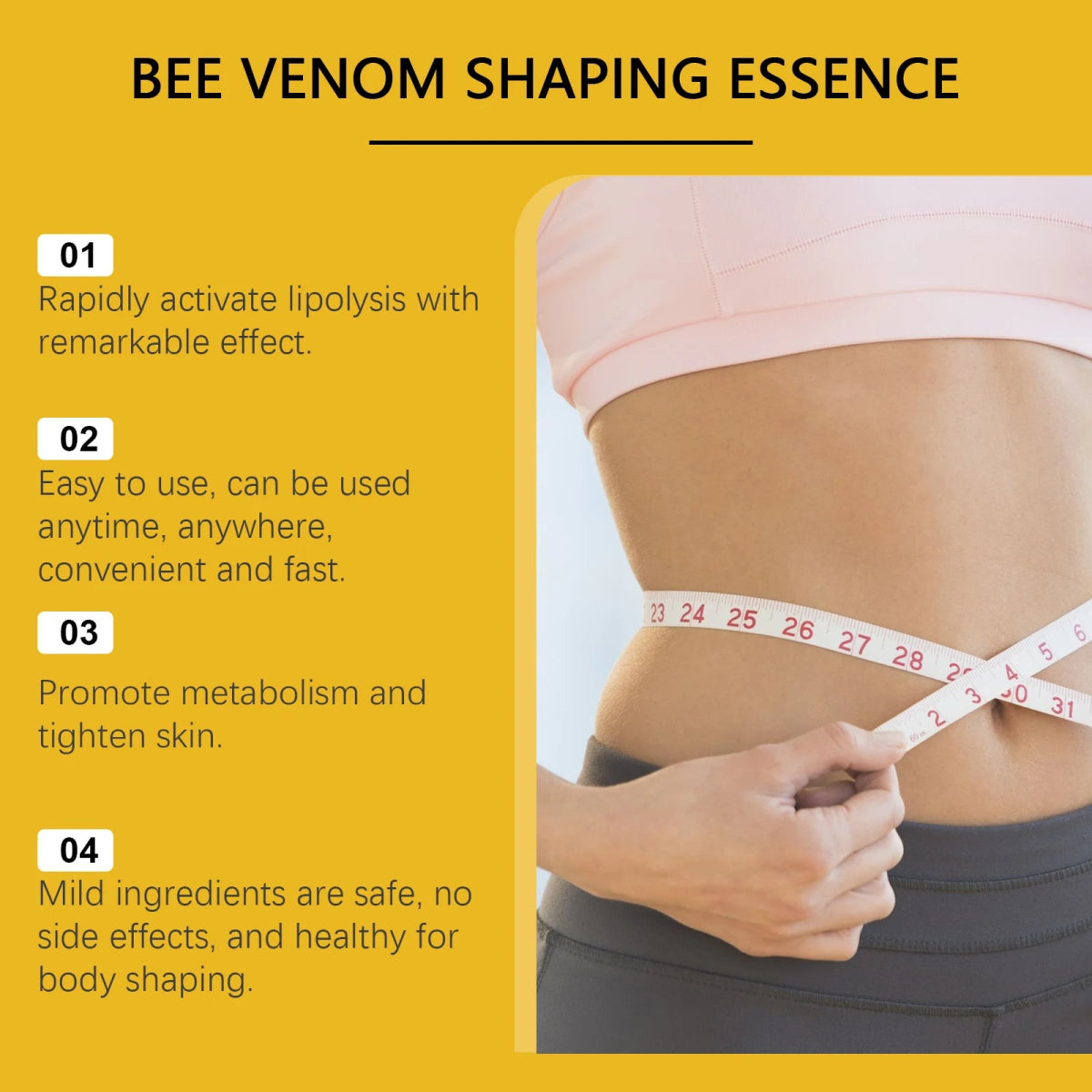 Nuivea Bee Venom Shaping Oil – Firming, Anti - Cellulite & Fat - Burning Body Contouring Massage Oil | 30mlNuivea