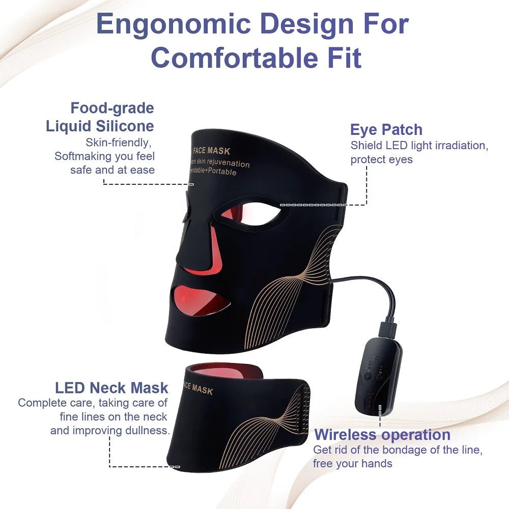 Nuivea Wireless Red Light Therapy MaskNuivea