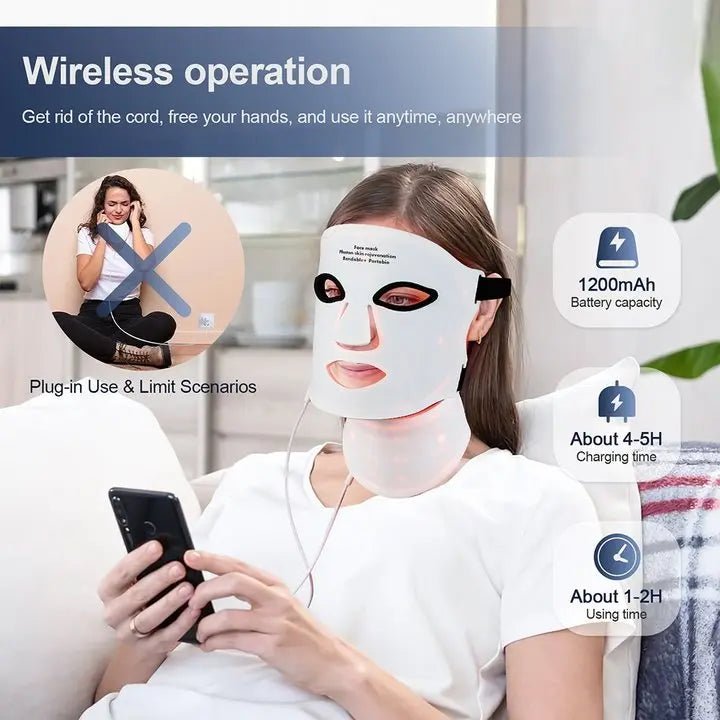 Nuivea Wireless Red Light Therapy MaskNuivea